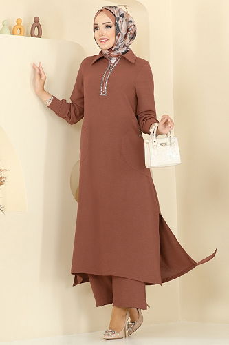 moda selvim Combined 446DVL817 Tan - Thumbnail