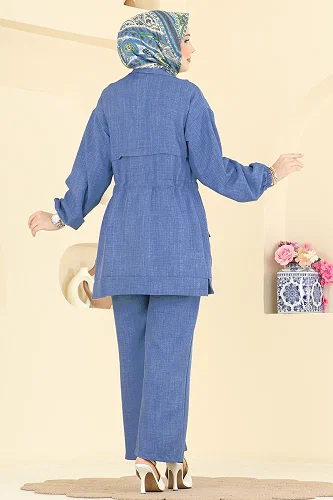 moda selvim Combined 4471BRZ597 Blue - Thumbnail