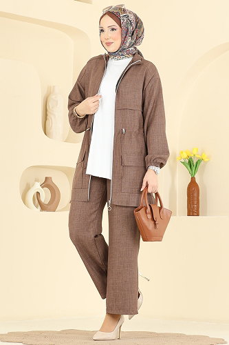 moda selvim Combined 4471BRZ597 Brown - Thumbnail