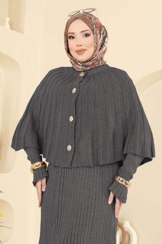 B.R.Z - طقم رمادي غامق 4478BRZ597