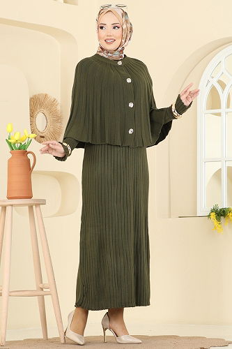 moda selvim Combined 4478BRZ597 Khaki - Thumbnail