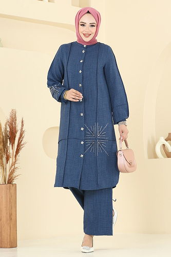 moda selvim Combined 447DVL817 Navy Blue - Thumbnail