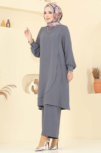 moda selvim Combined 448DVL817 Gray - Thumbnail