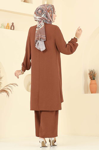 moda selvim طقم عسلي 448DVL817 - Thumbnail