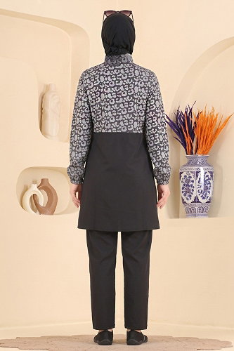 moda selvim Combined 4501PRMK1210 Gray & Black - Thumbnail