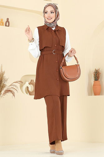 moda selvim Combined 450DVL817 Tan - Thumbnail