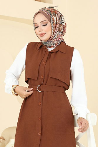 moda selvim Combined 450DVL817 Tan - Thumbnail