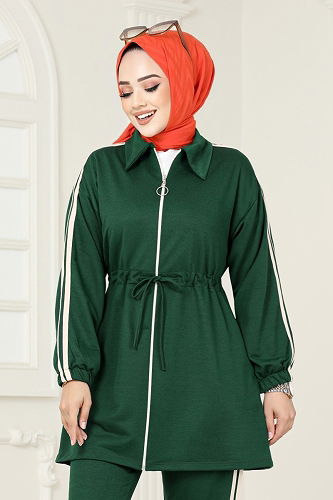 moda selvim طقم زيتي 4510NES1021-M - Thumbnail