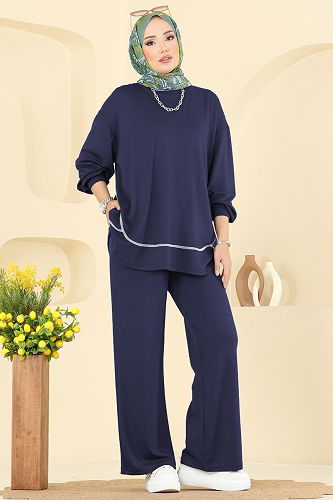 moda selvim طقم كحلي 4527NFC1010 - Thumbnail