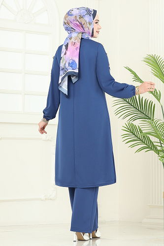 moda selvim Combined 452DVL817 Indigo - Thumbnail