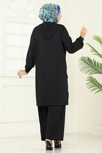 moda selvim Combined 453DVL817 Black - Thumbnail