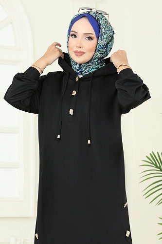 moda selvim طقم أسود 453DVL817 - Thumbnail