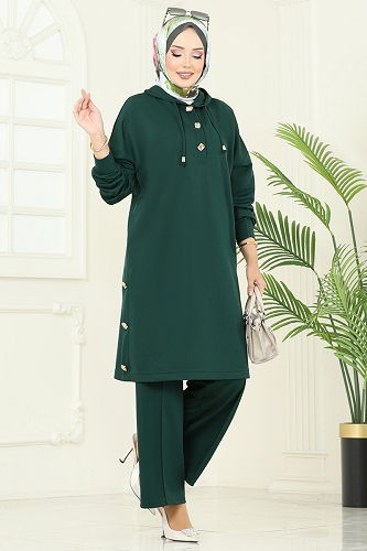 moda selvim Combined 453DVL817 Emerald - Thumbnail