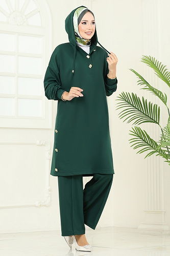 moda selvim Combined 453DVL817 Emerald - Thumbnail