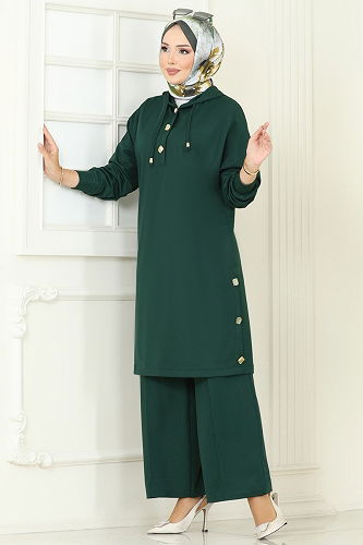 moda selvim Combined 453DVL817 Emerald - Thumbnail