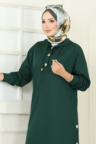 moda selvim طقم زيتي 453DVL817 - Thumbnail