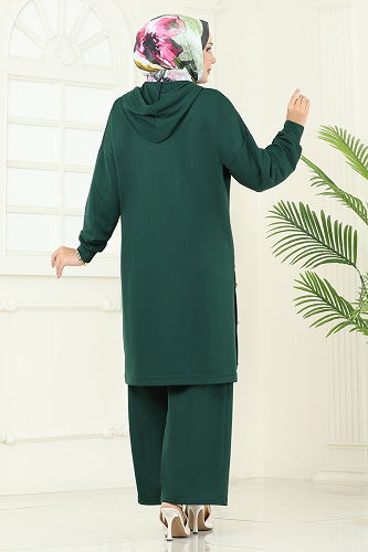 moda selvim طقم زيتي 453DVL817 - Thumbnail