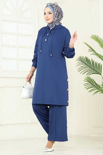 moda selvim Combined 453DVL817 Indigo - Thumbnail