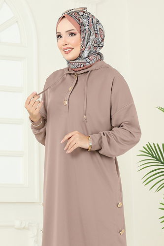 moda selvim طقم بيج 453DVL817 - Thumbnail