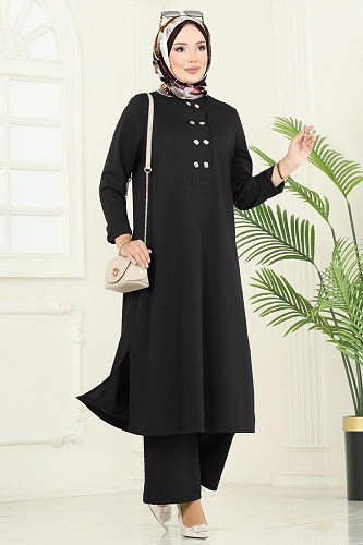 moda selvim Combined 454DVL817 Black - Thumbnail