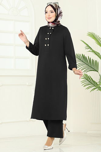 moda selvim Combined 454DVL817 Black - Thumbnail