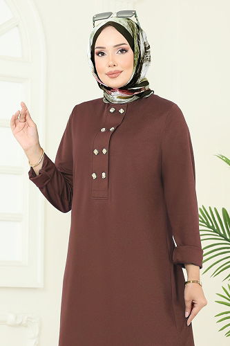 moda selvim Combined 454DVL817 Brown - Thumbnail