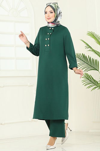 moda selvim Combined 454DVL817 Emerald - Thumbnail