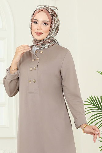 moda selvim طقم بيج 454DVL817 - Thumbnail