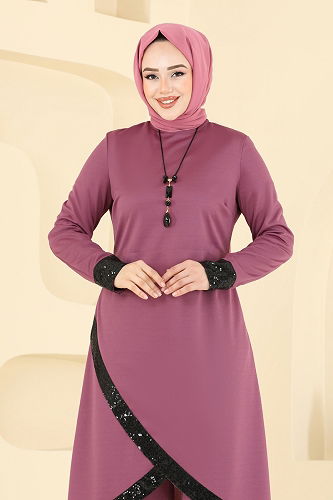 moda selvim طقم وردي 4559ASMK1074 - Thumbnail