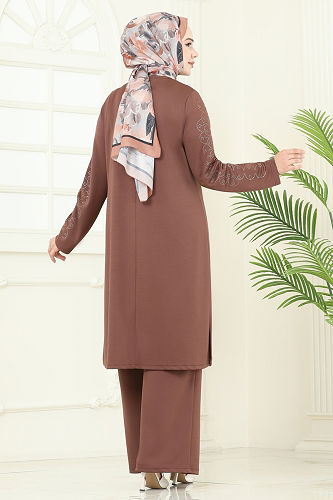 moda selvim Combined 455DVL817 Brown - Thumbnail