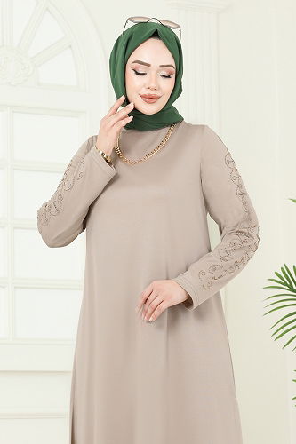 moda selvim طقم بيج 455DVL817 - Thumbnail