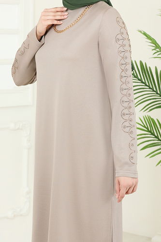 moda selvim طقم بيج 455DVL817 - Thumbnail