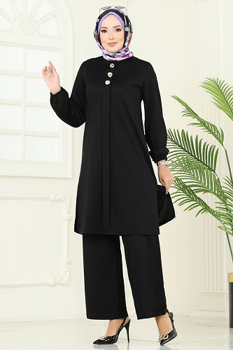 moda selvim Combined 456DVL817 Black - Thumbnail