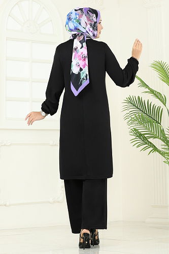 moda selvim Combined 456DVL817 Black - Thumbnail