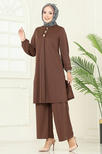 moda selvim Combined 456DVL817 Brown - Thumbnail