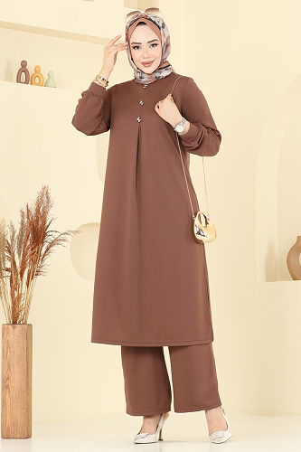 moda selvim Combined 457DVL817 Brown - Thumbnail