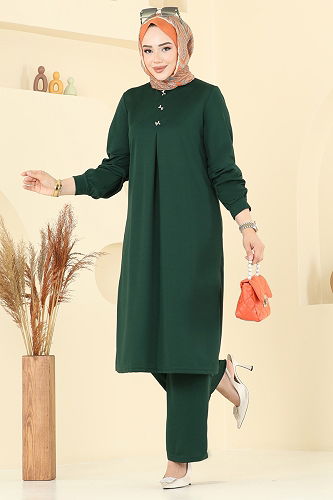 moda selvim طقم زيتي 457DVL817 - Thumbnail