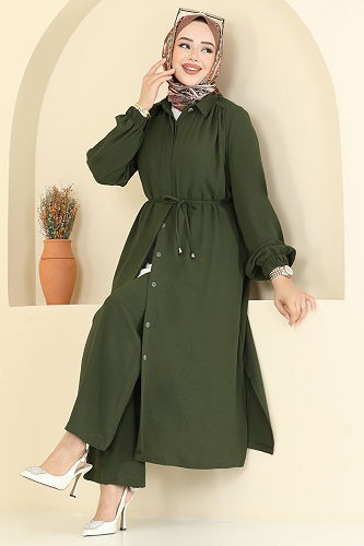 moda selvim Combined 458DVL817 Khaki - Thumbnail