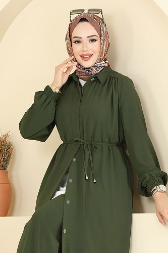 moda selvim Combined 458DVL817 Khaki - Thumbnail