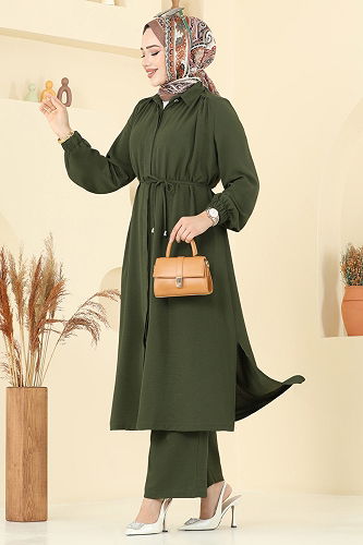 moda selvim Combined 458DVL817 Khaki - Thumbnail