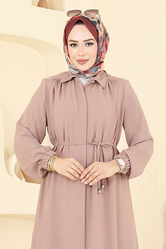 moda selvim طقم بيج 458DVL817 - Thumbnail