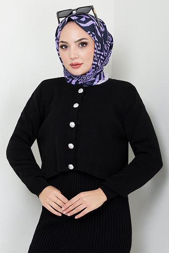 moda selvim طقم أسود 4600UZ1029-M - Thumbnail