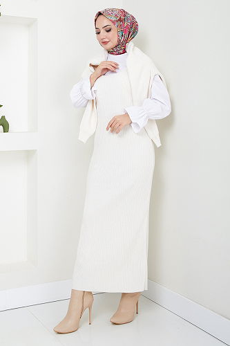 moda selvim طقم بيج 4600UZ1029-M - Thumbnail