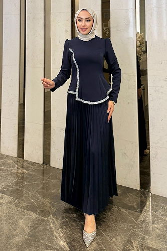 moda selvim Combined 4665ALGK1170 Navy Blue - Thumbnail