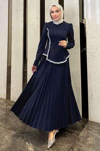 moda selvim Combined 4665ALGK1170 Navy Blue - Thumbnail