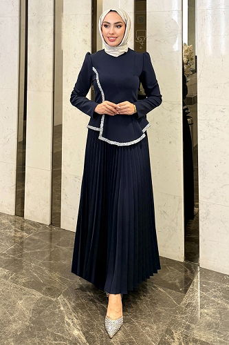 moda selvim Combined 4665ALGK1170 Navy Blue - Thumbnail