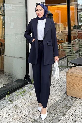 moda selvim Combined 4686ALGK1170 Navy Blue - Thumbnail