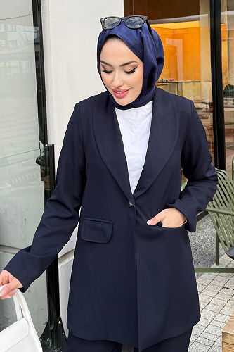 moda selvim Combined 4686ALGK1170 Navy Blue - Thumbnail