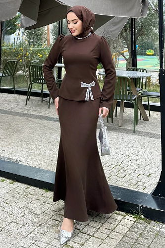 moda selvim Combined 4699ALGK1170 Brown - Thumbnail