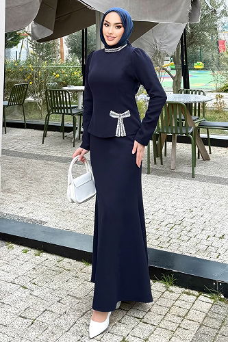 moda selvim Combined 4699ALGK1170 Navy Blue - Thumbnail